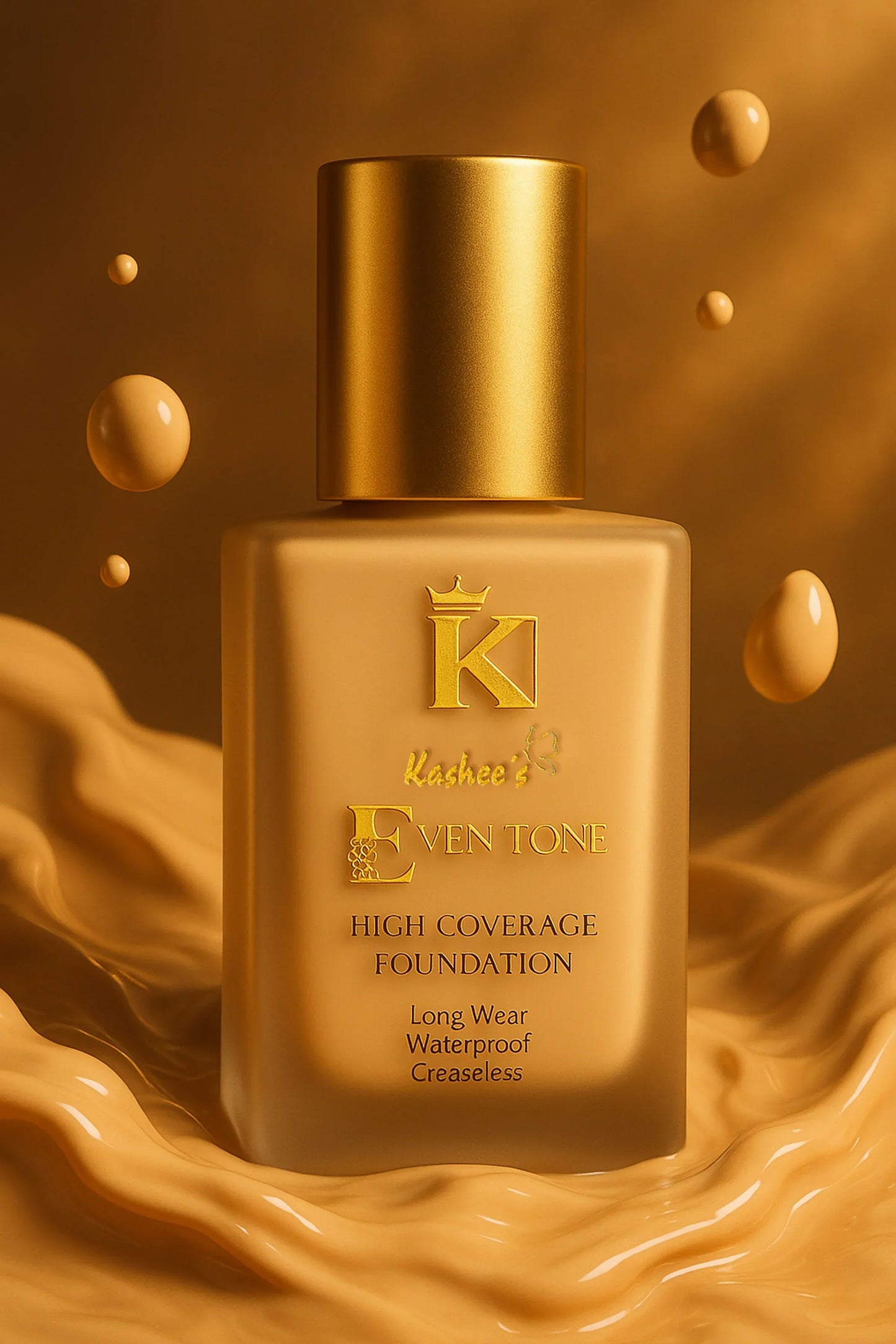 Kashee's Eventone High Coverage Foundation+Free Gift (Kashees Compact Powder)