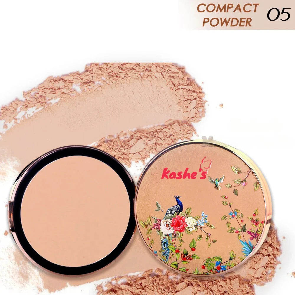 Kashe's Flawless Face Bundle - Includes Foundation, Compact powder & Beauty Blender